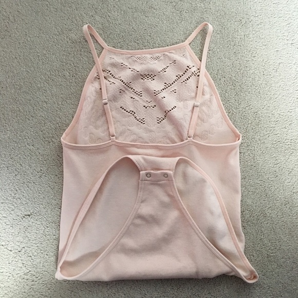 Baby Pink Halter Neck Bodysuit - Picture 2 of 3